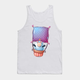 Blue Sheep King Tank Top